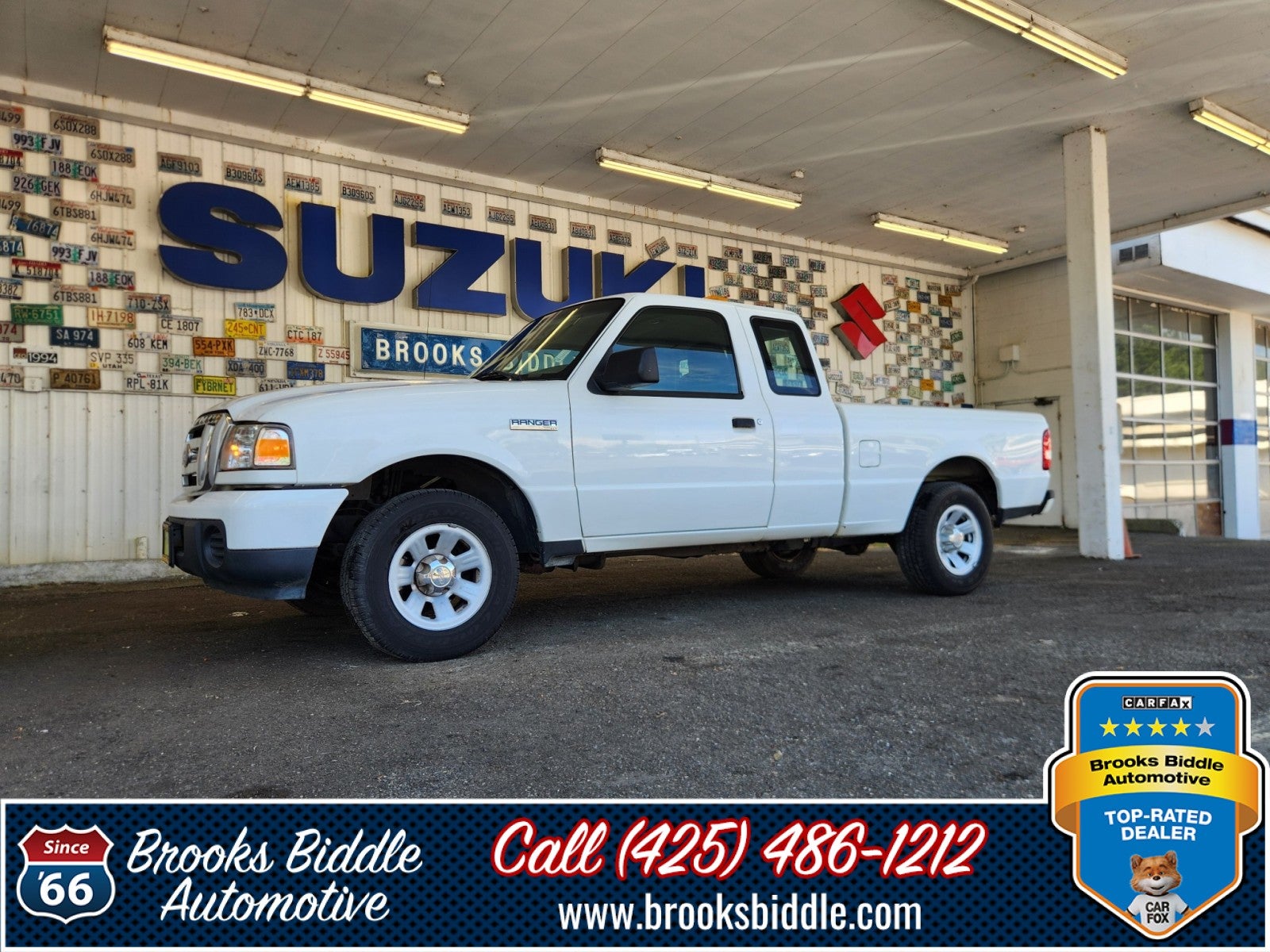 2008 Ford Ranger XL in Oxford White — front three-quarter view