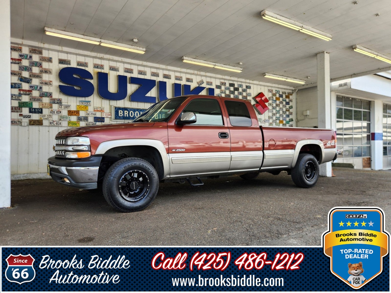 1999 Chevrolet Silverado 2500 LT in Dark Copper Metallic — front three-quarter view