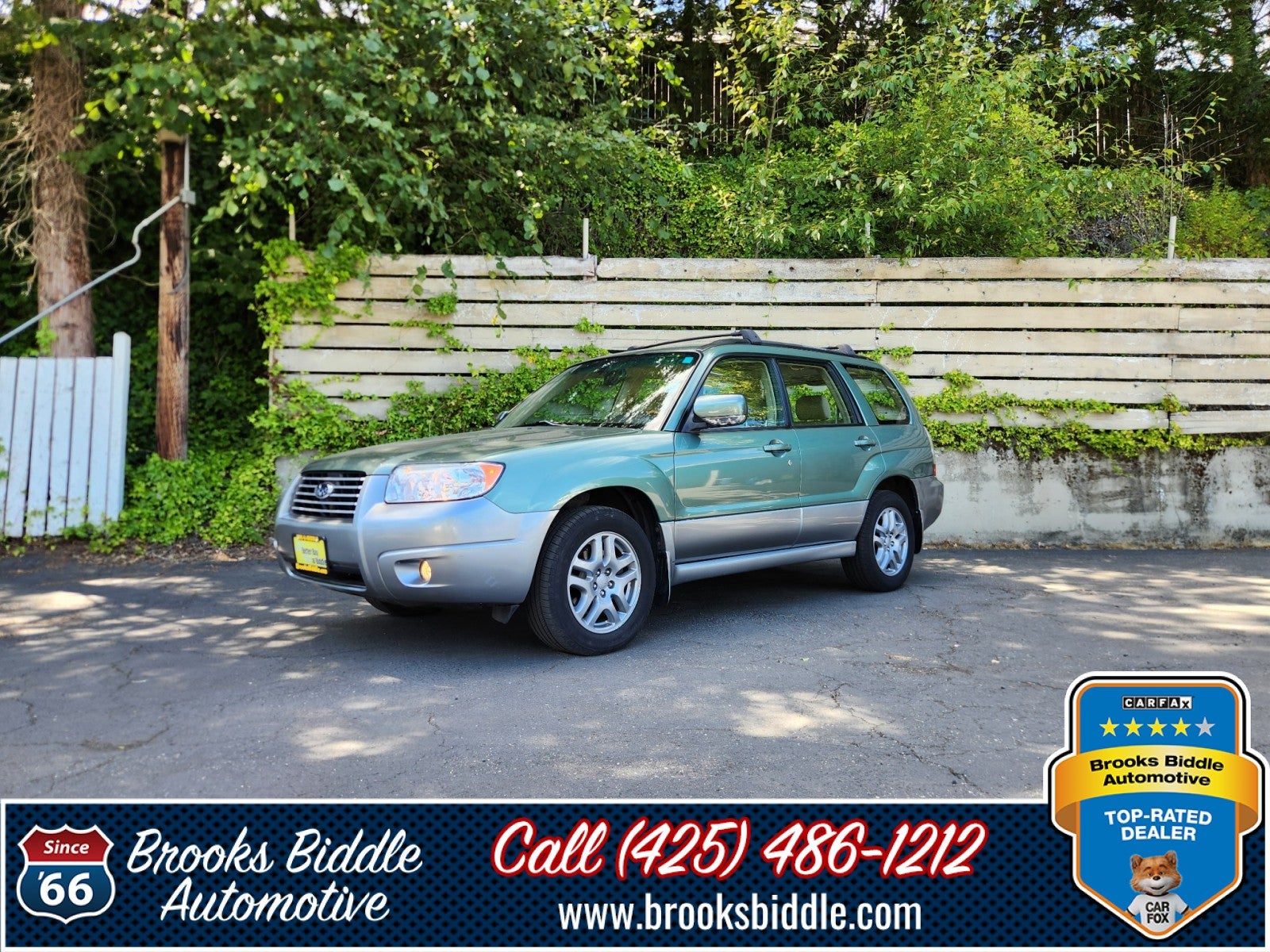 2007 Subaru Forester 2.5 X L.L. Bean in Evergreen Metallic — front three-quarter view