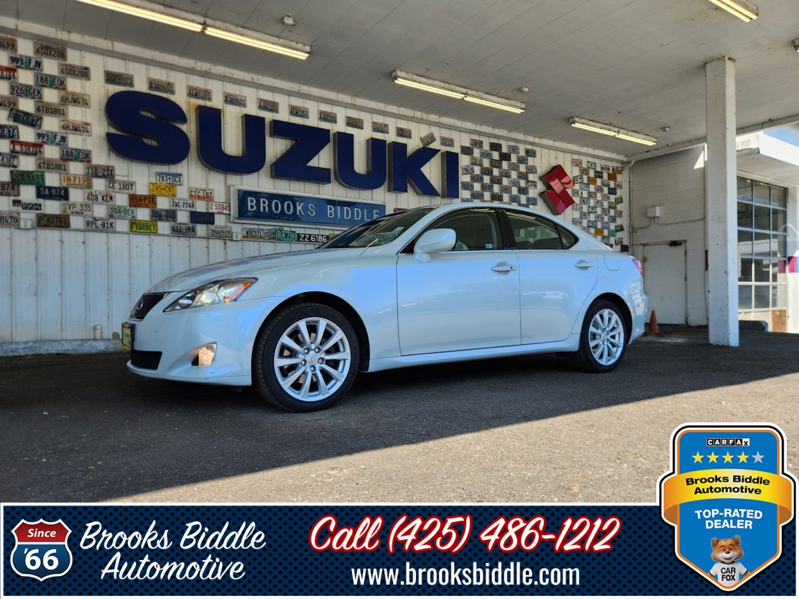 2008 Lexus IS 250 AWD in Starfire Pearl — front three-quarter view